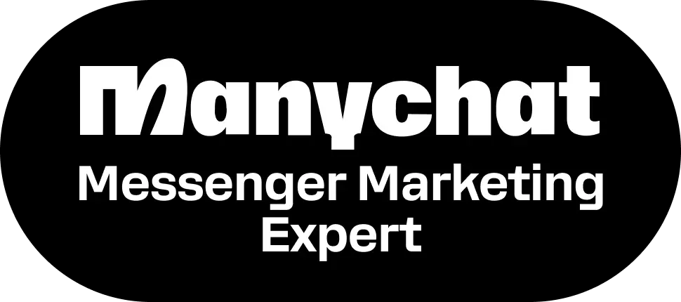 manychat messenger marketing expert badge