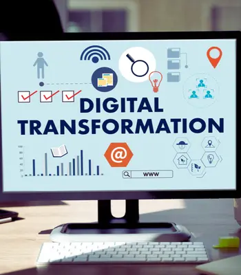 Close-up of a computer screen showing a modern website designed by J&J Virtual Marketing